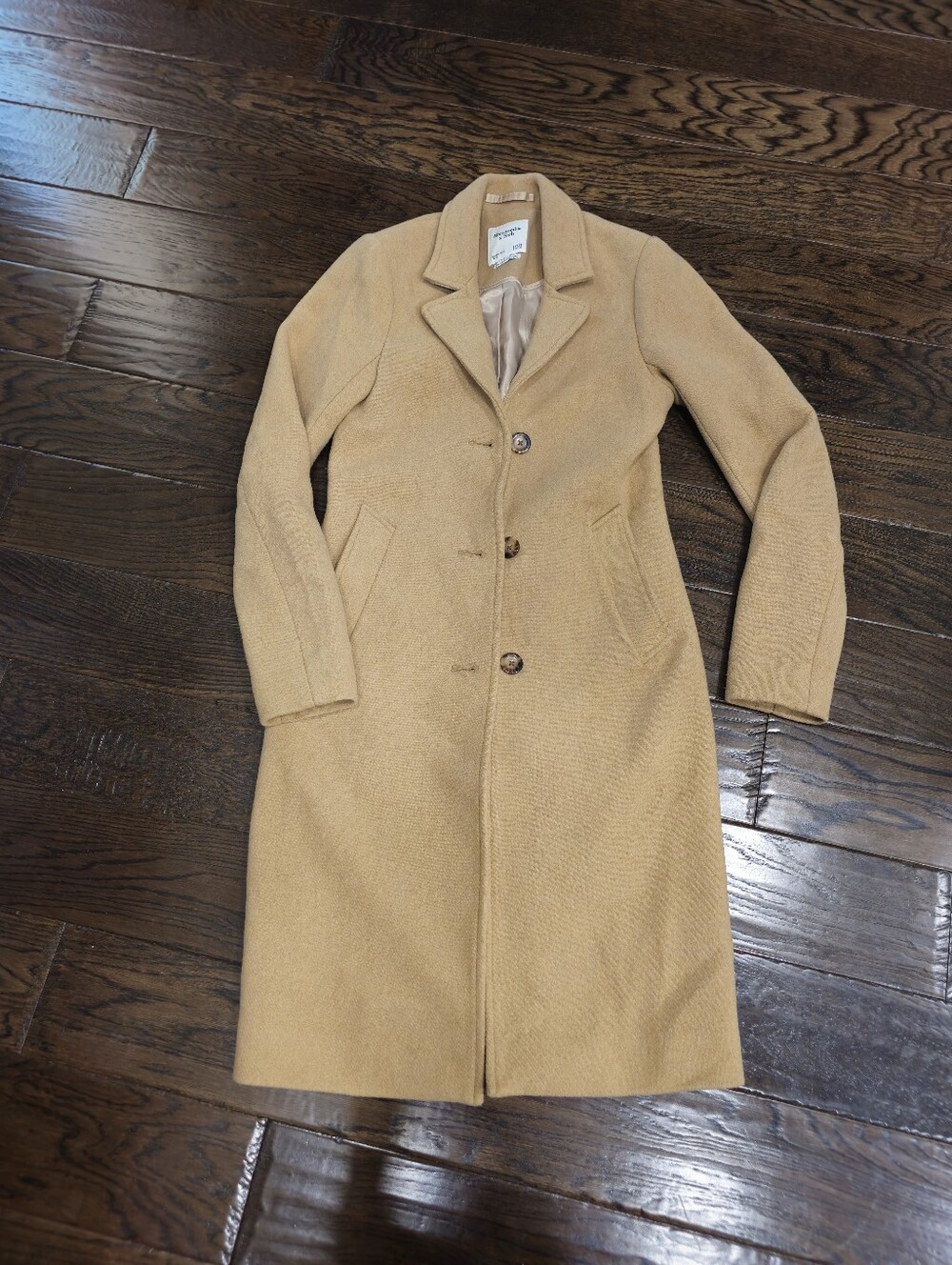 Abercrombie & Fitch The Dad Coat | Size XXST |  Tan
